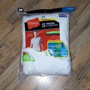 Hanes 5 Tagless V-Neck t-shirts